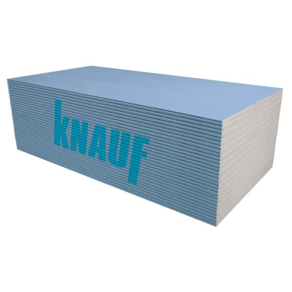 Knauf Blue (GKFI) īpaši izturīgs reģipsis (ģipškartons) 12,5x1200x2600mm