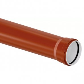 Uponor Infra Ultra Classic Ārējās kanalizācijas caurule ar uzmavu, SN4, DN110mm, 0.5m