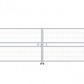 Vilmars Mobilā žoga vārti divvirus, 4.4m platums, 2.0x(2x2.2)m