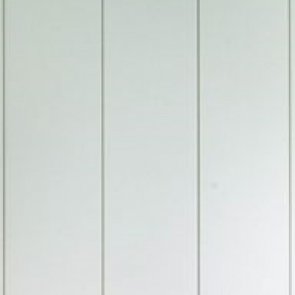 Huntonit Krāsoti kokšķiedru sienu un griestu paneļi Panelbord Wood, balts 11x200x2420mm, iepak. 1.936m2