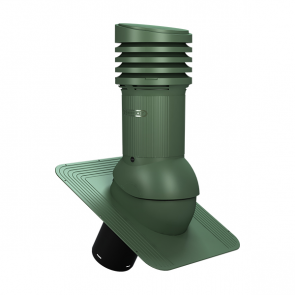 STANDARD EVO ventilācijas izvads D125, Neizolēts - Zaļš