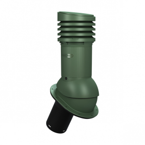 NORMAL EVO ventilācijas izvads D125, Neizolēts - Zaļš