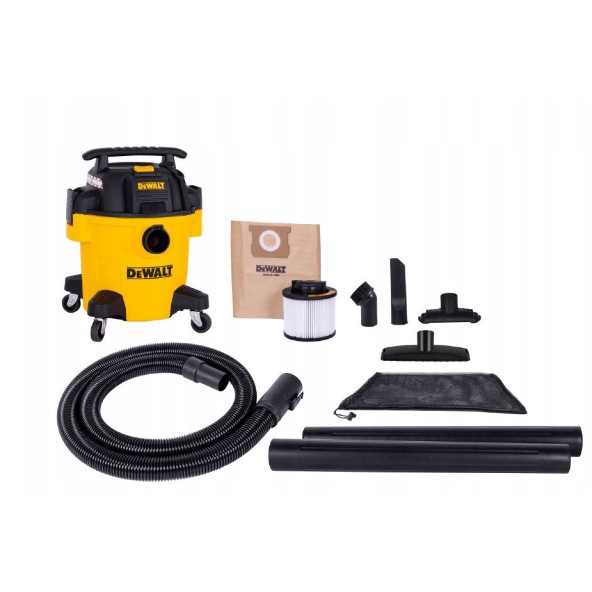 DeWalt Putekļusūcējs Wet & Dry 1050W + iebūvēta rozete