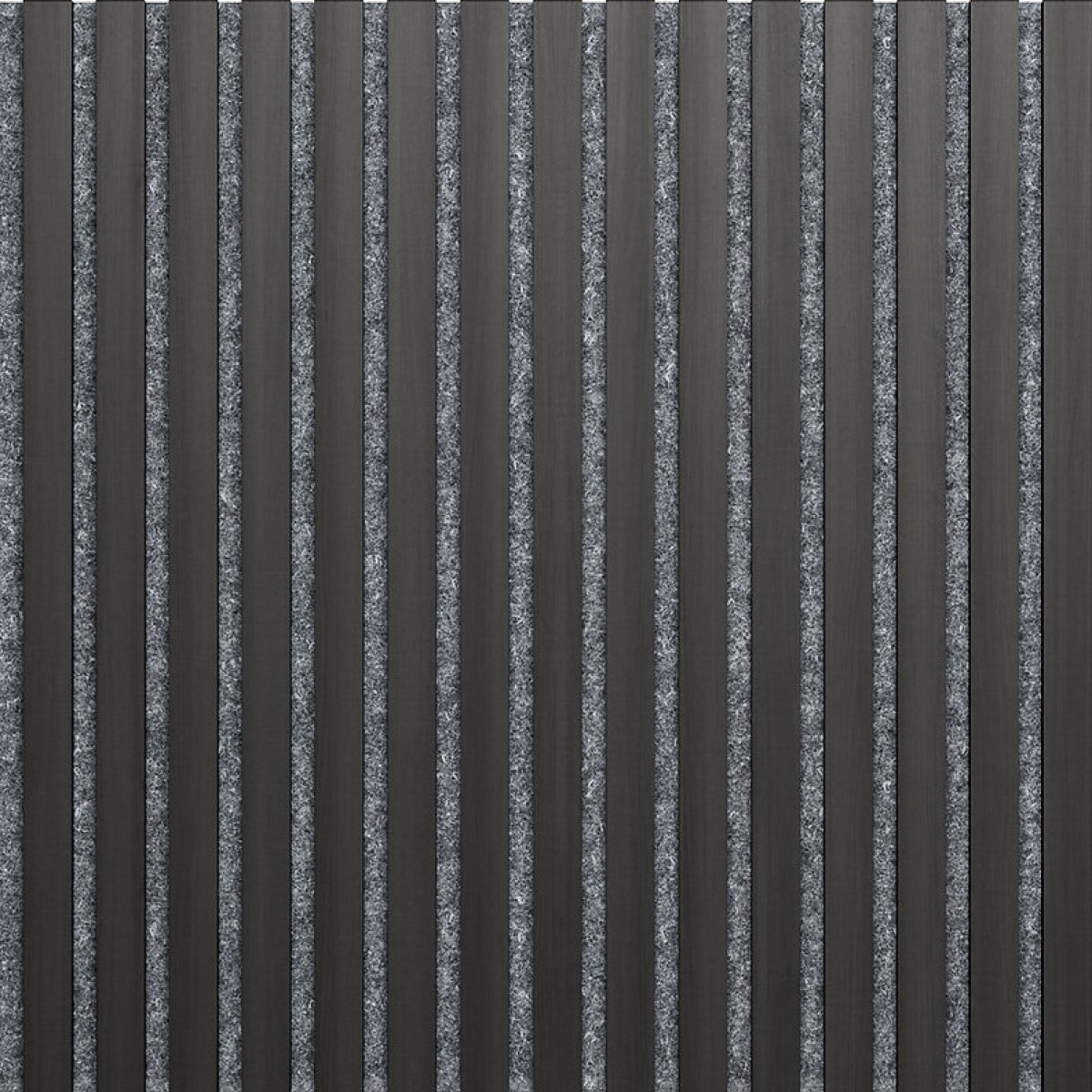 ILLI Marcato Akustiskais sienas panelis, finierēts, pelēks filcs, 600x600x18mm, melns ozols