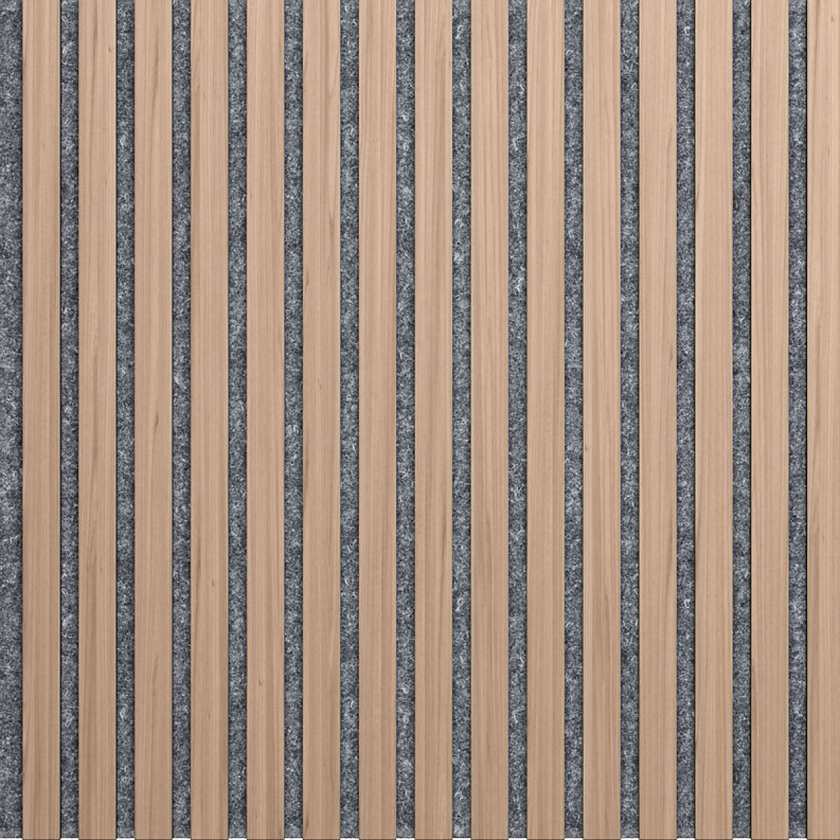 ILLI Marcato Akustiskais sienas panelis, finierēts, pelēks filcs, 600x600x18mm, rieksts