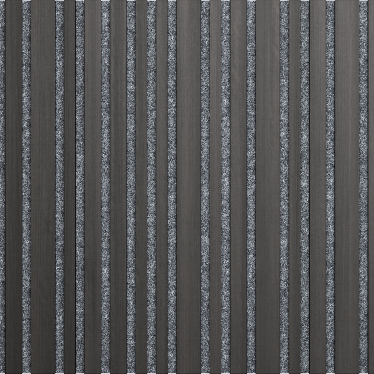 ILLI Tremolo Akustiskais sienas panelis, finierēts, pelēks filcs, 600x600x18mm, melns ozols