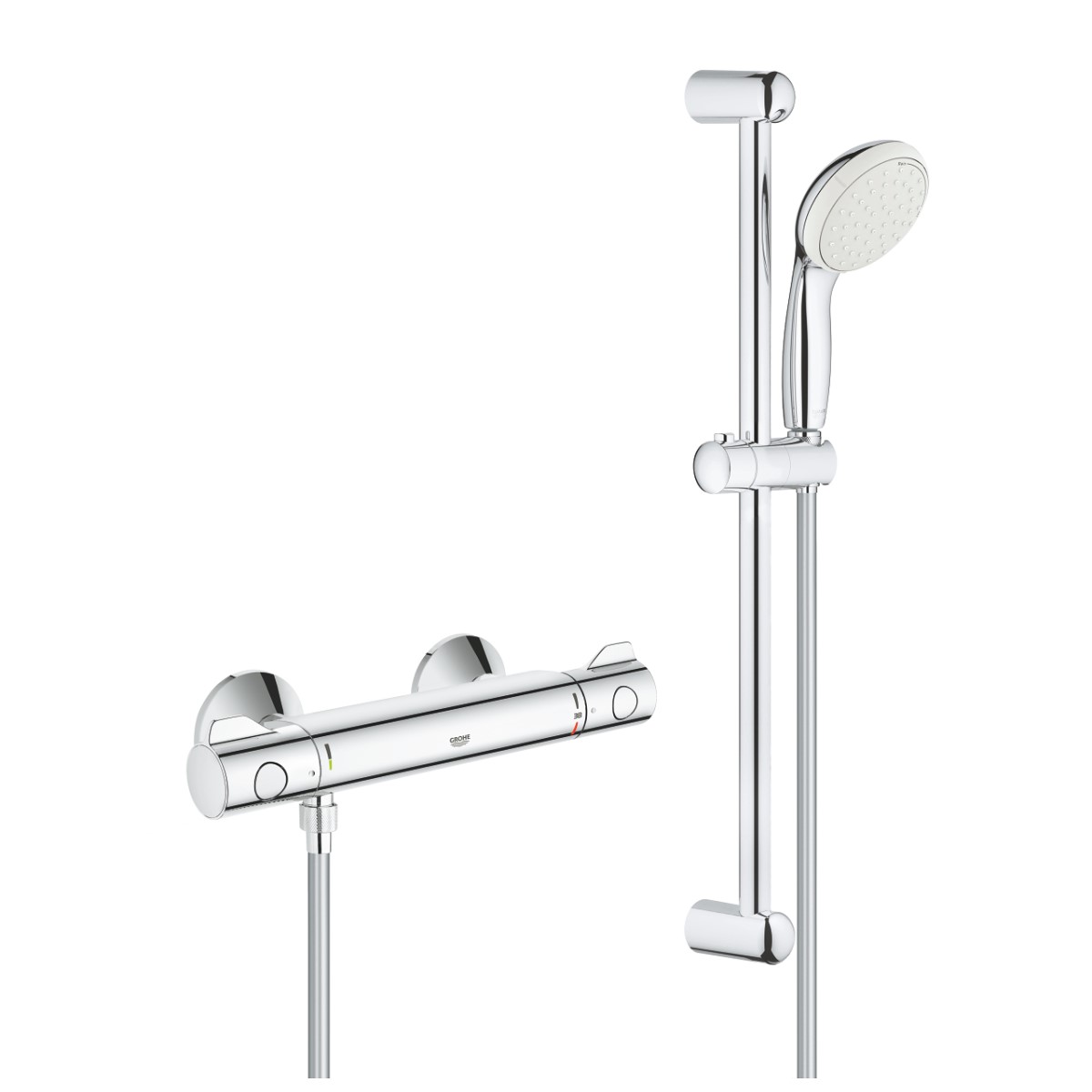 Grohe Grohtherm 800 Dušas termostats ar dušas komplektu 600mm