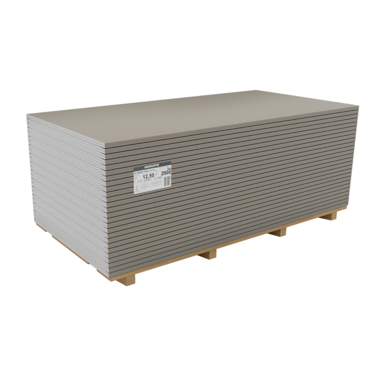 Norgips Floor ģipškartons, īpaši izturīgs grīdām 12,5x900x2000mm