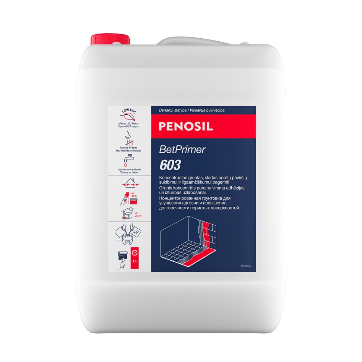 Penosil Premium BetPrimer Saķeres dispersija betona virsmu gruntēšanai, 25L