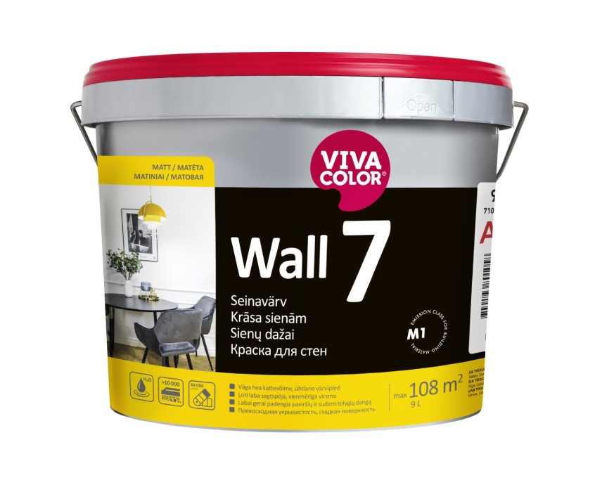 Vivacolor Wall 7 A Краска для стен , matēta 9L