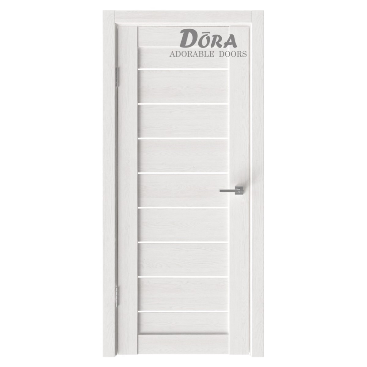 Dora Flash-8, PVC Pārklājuma, Durvju Komplekts - Vērtne, Kārba, 2 Eņģes, Ar Polipropilēna Pārklājumu, Latte, 60x200cm