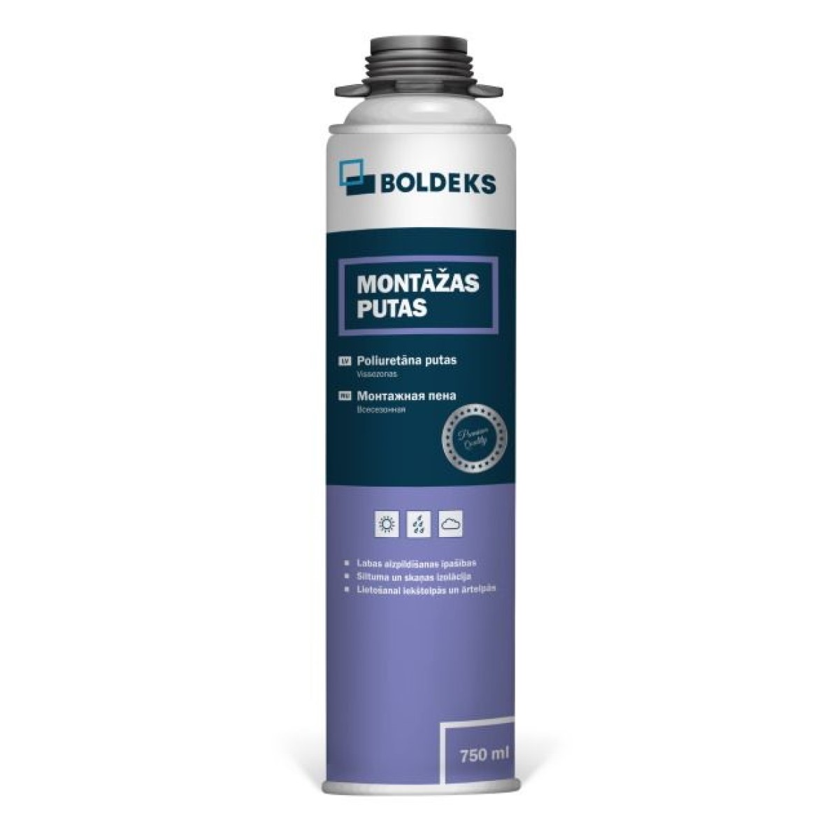 Boldeks Gun Foam Vissezonas montāžas putas 750ml