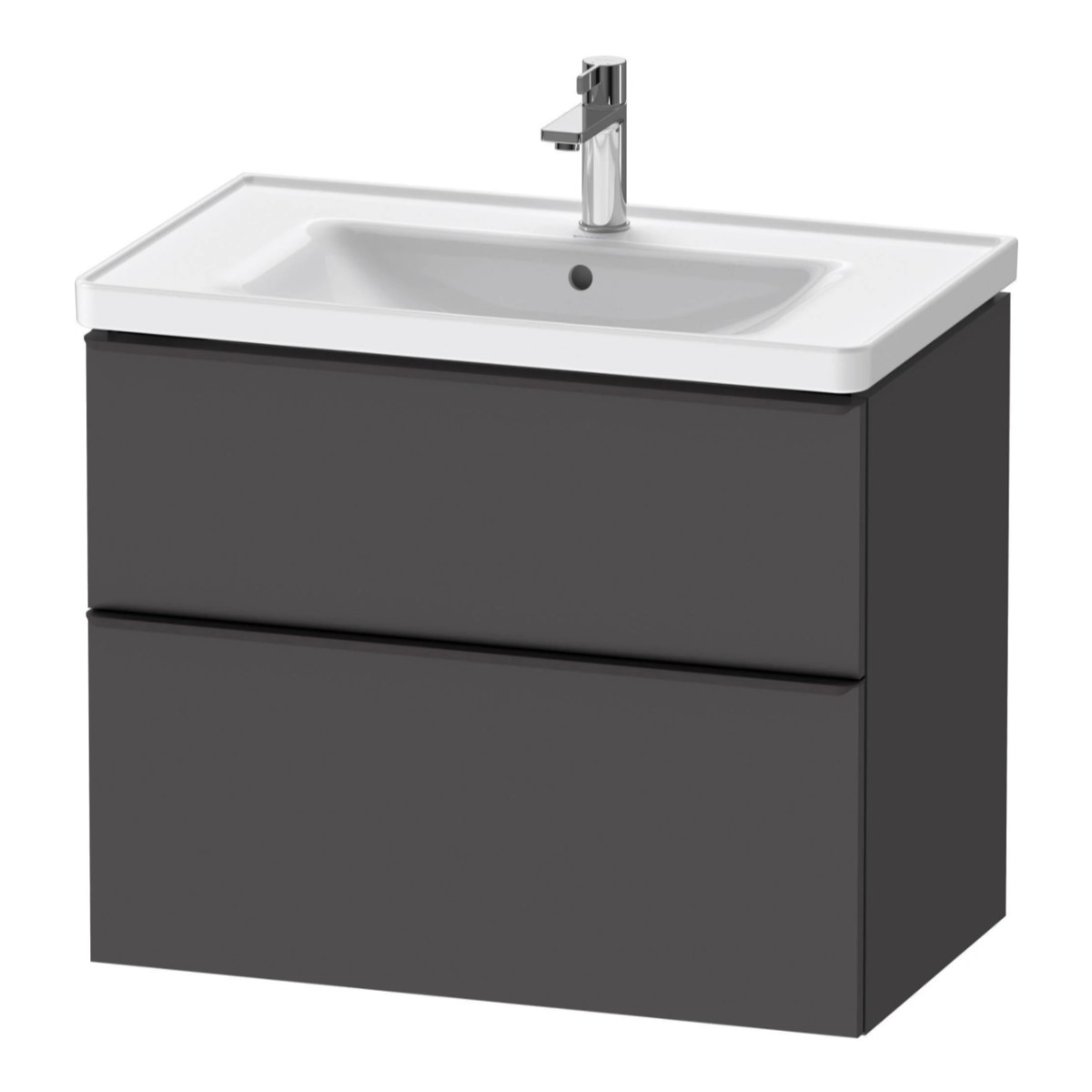 Duravit D-Neo Izlietnes skapītis ar izlietni, 80x48cm, matēts grafīts