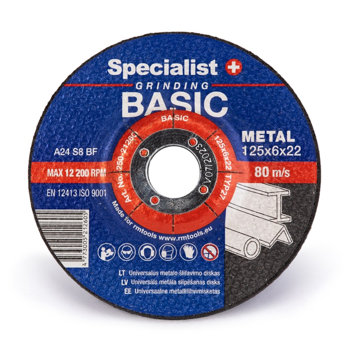 Specialist+ Basic Metāla slīpēšanas disks