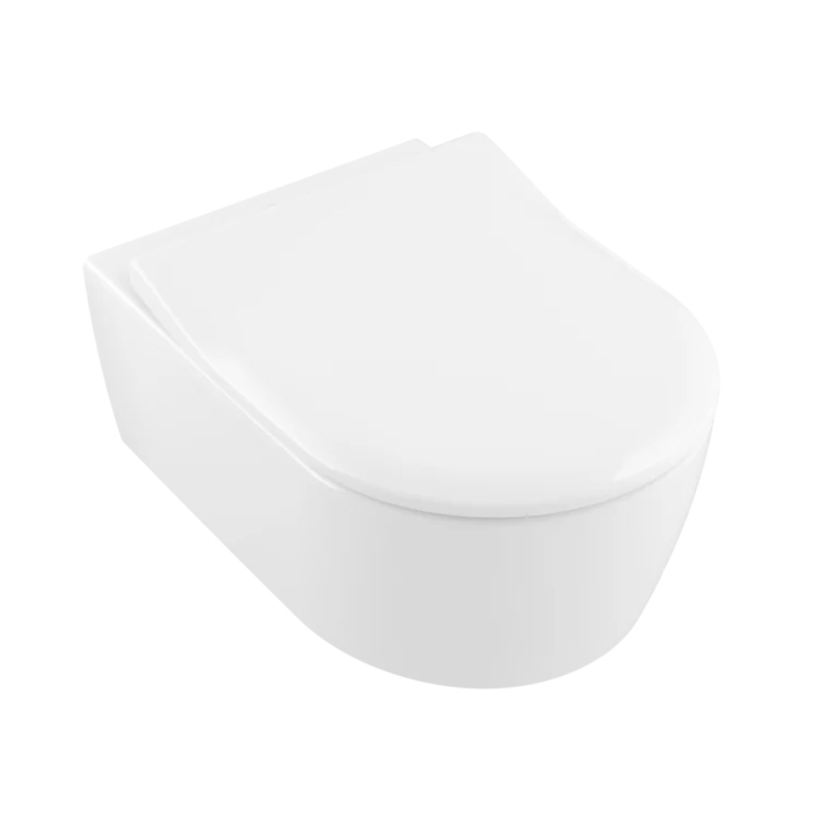 Villeroy & Boch Avento Rimless Pods ar QR/SC vāku, stiprināms pie sienas