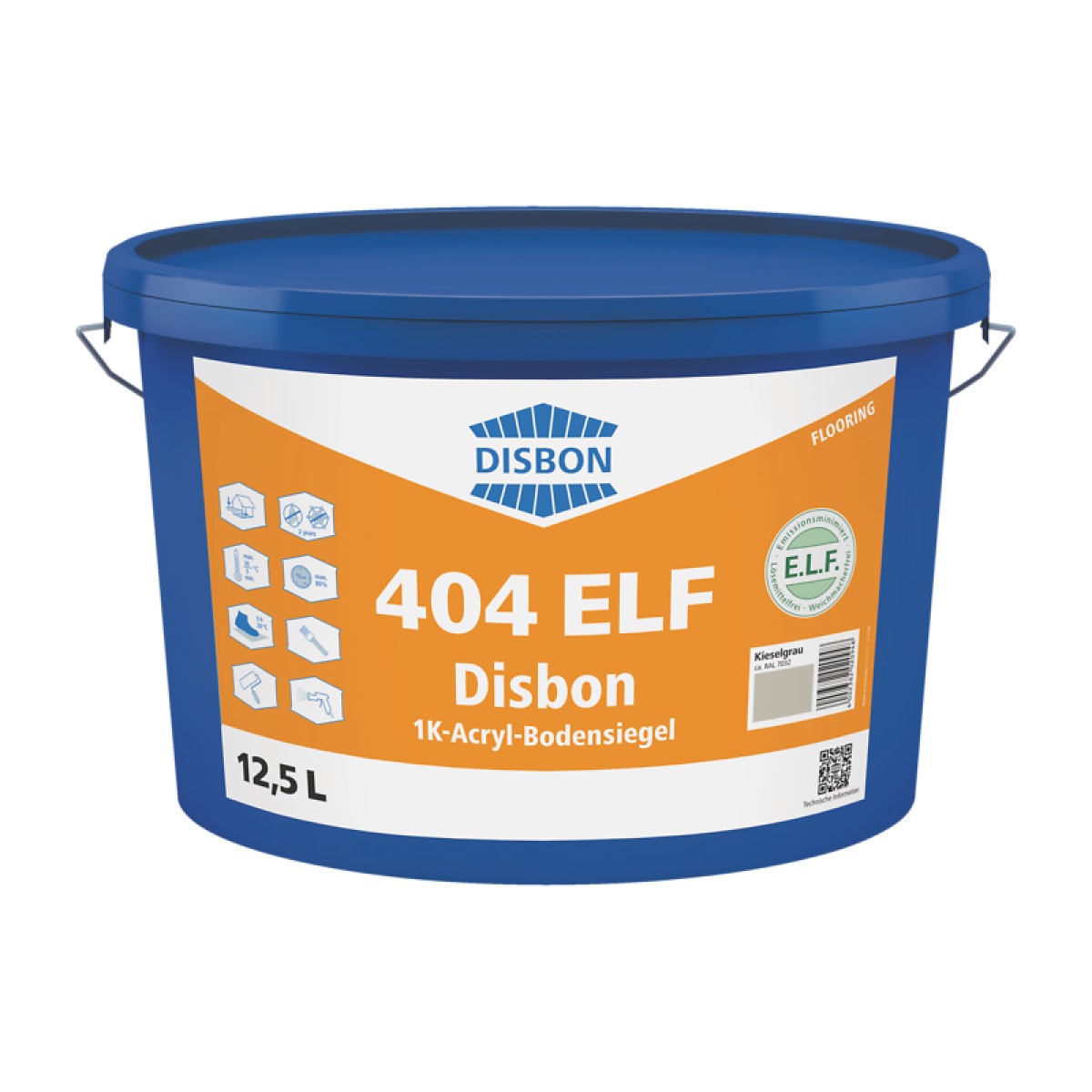 Disbon 404 ELF 1K-Acryl-Bodensiegel Zīdaini matēts aizsargklājums minerālām grīdu virsmām