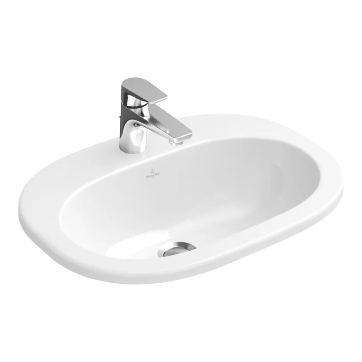 Villeroy & Boch O.novo Vannas istabas izlietne, iebūvējama virsmā, 560x405mm, balta