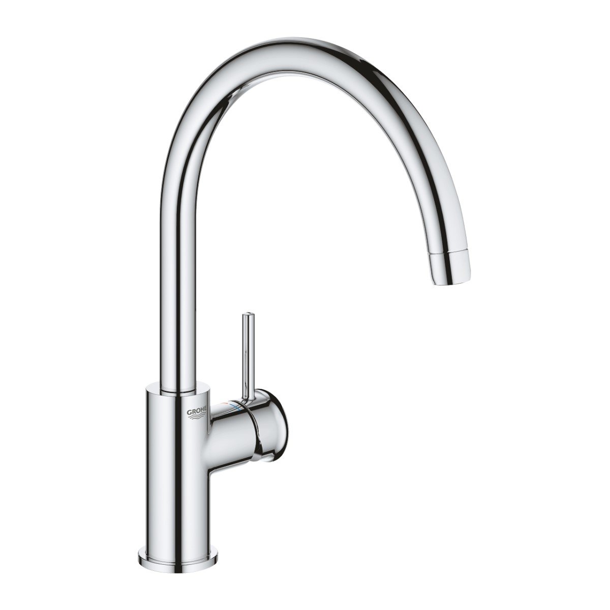 Grohe BauClassic Virtuves izlietnes maisītājs, C veida iztece