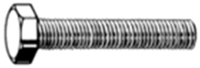 Bultskrūve DIN 933 8.8 cinkota 6mm - 10mm