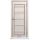 LAIT 05 Ekofinierētas durvis 70x200x3.4 cm (ar kārbu 75x203) ar baltu matētu stiklu<br>(Magnolija)