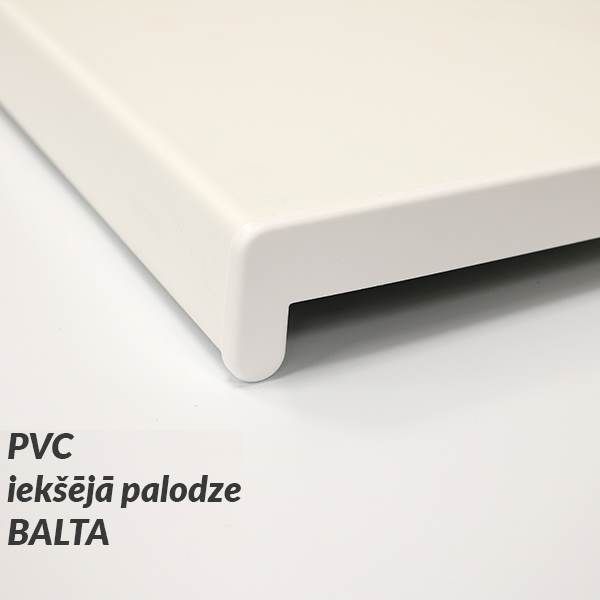 Baltas matētas, marmora - PVC - Palodzes iekšējās