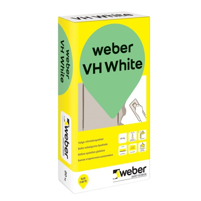 Weber VH balts (ex Vetonit VH balts) 20kg špaktele