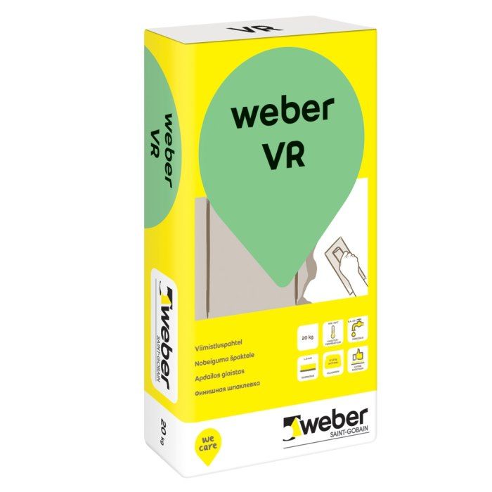 Weber VR nobeiguma špaktele sausām telpām