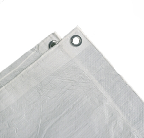 Fortex Scafold White Armēta plēve nožogojumiem ar alumīnija riņķiem balta, 2x25m, 50m2