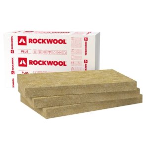 Rockwool Rockmin Plus Universālās akmens vates plāksnes 75x610x1000mm, iepak. 7.32m2