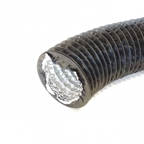 Europlast Gaisa vads uz stieples pamata Combyflex Ø125mm-1m, melns