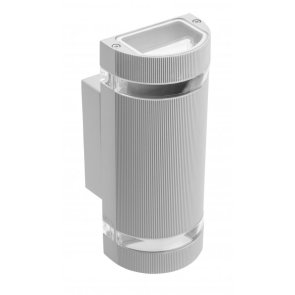 GTV SILVA Sienas gaismeklis 2xGU10, 2x50W, IP54, pelēks