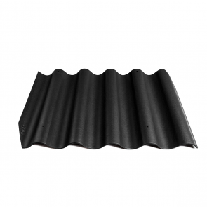 Eternit Gotika Bezazbesta šīferis, 585x920mm, 5 viļņi, melna