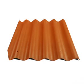 Eternit Villa Bezazbesta šīferis, 875x920mm, 5 viļņi, ķieģeļu sarkana