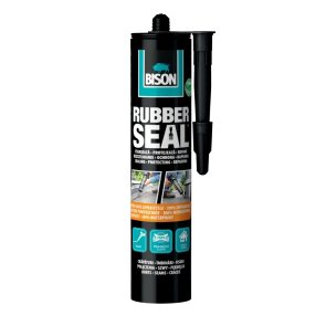Bison Rubber Seal Hidroizolējoša bitumena mastika, kārtridžš, melna, 310g