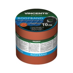 Vincents Polyline Roofband Bitumena blīvējoša lente Brūna 10cm x 10m