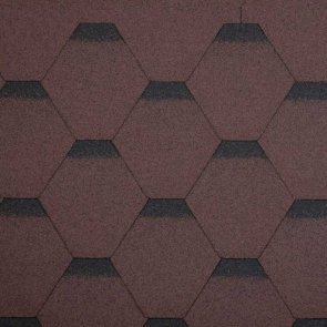 Mida Rock Hexagonal Bitumena šindelis 3m2, Brūns