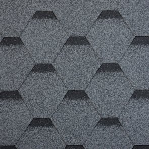 Mida Rock Hexagonal Bitumena šindelis 3m2, Pelēks