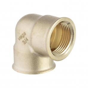 Viega Līkums 90°, 1/2 collas x 1/2 collas, iekšējā vītne, bronza