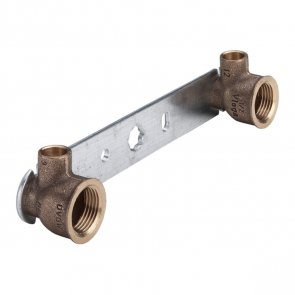 Viega Gemini montāžas bloks, iekšējā vītne, 15mm x 1/2 collas, bronza