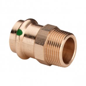 Viega Sanpress Pāreja, ārējā vītne, 15mm x 1/2 collas