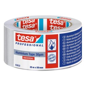 Tesa 63632 Universālā alumīnija līmlente -40C+160C,  50mm x 25m