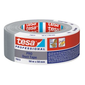 Tesa PRO 74613 cauruļvadu līmlente, pelēka, 50mm x 50m