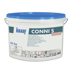 Knauf Conni S Декоративная силиконовая штукатурка «творожок» , bāze A, 1.5mm, 25kg