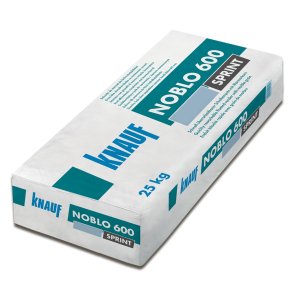 Knauf Noblo 600 Sprint Ātri pārstrādājams, minerālu apmetums, balts, 2mm, 25kg