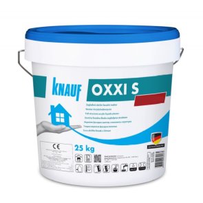 Knauf Oxxi S Dekoratīvais siloksāna apmetums, biezpiens, bāze B, 1.5mm, 25kg