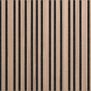 ILLI Tremolo Akustiskais sienas panelis, finierēts, melns filcs, 600x600x18mm, 0.36m2, rieksts