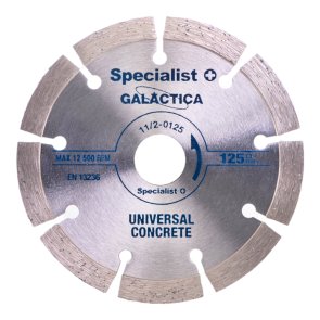 Specialist+ Galactica Dimanta betona griešanas disks, 125x2x22,2mm