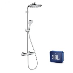 Hansgrohe Crometta S 240 Dušas sistēma ar termostatu, hroms + JBL dāvanā
