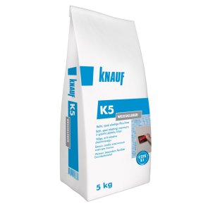 Knauf K5 elastīga flīžu līme, balta, 5kg