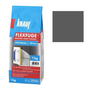 Knauf Flexfuge Universal Затирка для швов на цементной основе , antracīta, 1kg